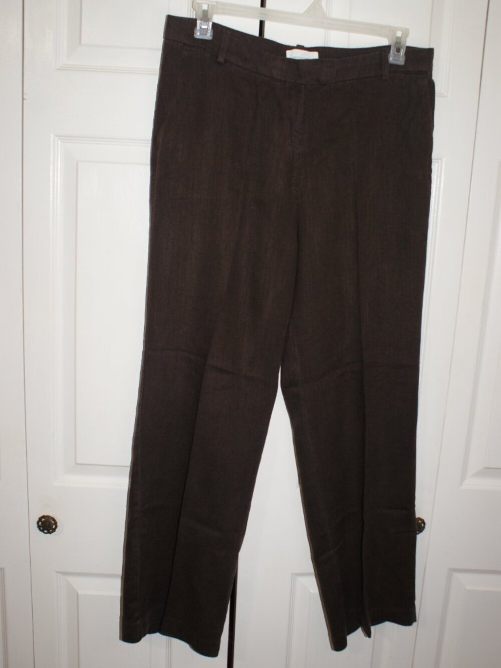H&M Linen-Blend  Brown Pants - Size 12 - BRAND NEW - Picture 5 of 13